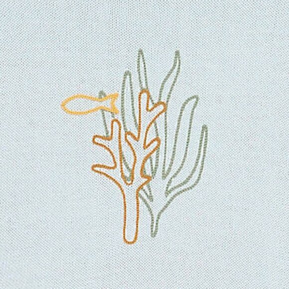 Aquarium Plants Fish Tank Baby Blue Sweater - Picture 2 of 2